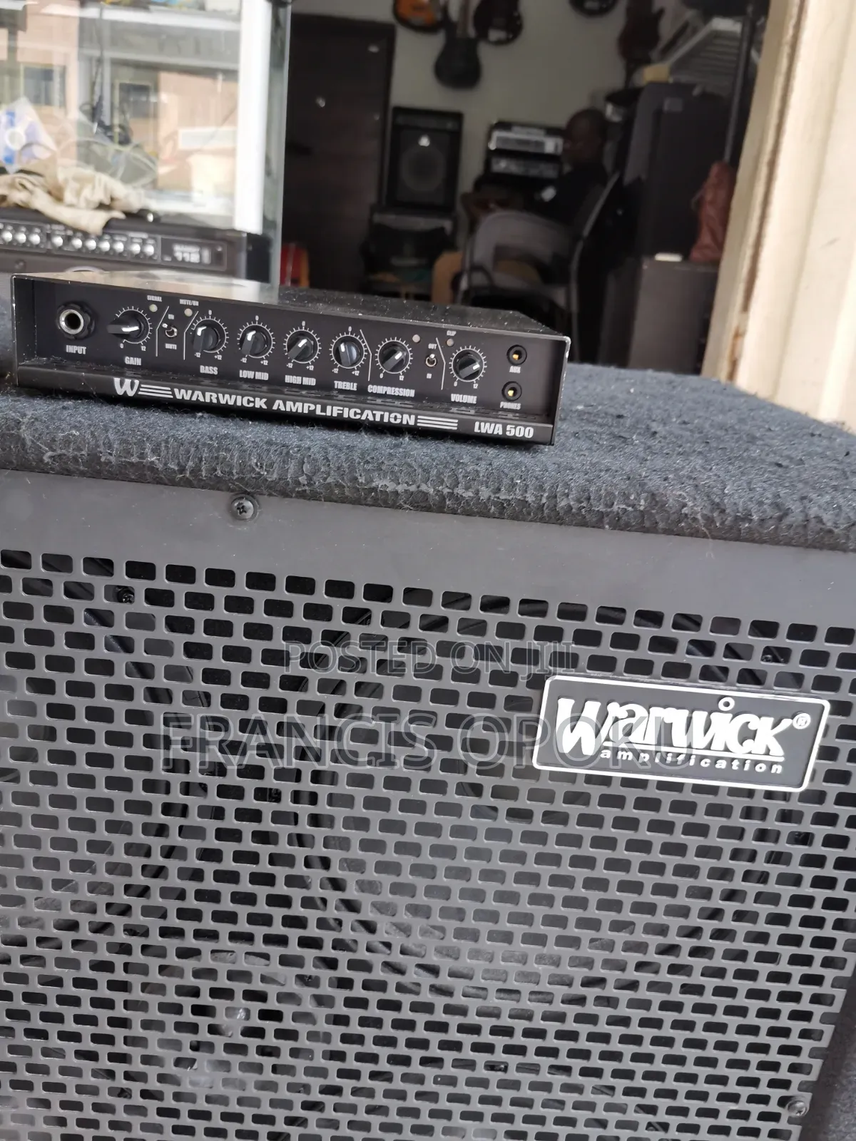 Warwick WCA 410 + LWA 500 Bass Stack - 4x10" Cab + 500W Head