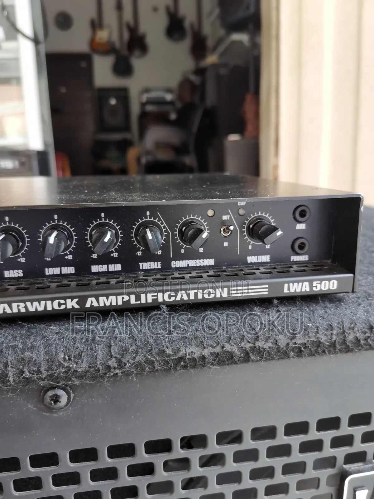 Warwick WCA 410 + LWA 500 Bass Stack - 4x10" Cab + 500W Head