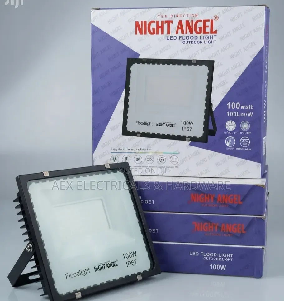 Night Angel 100W LED Floodlight – Outdoor Waterproof IP67