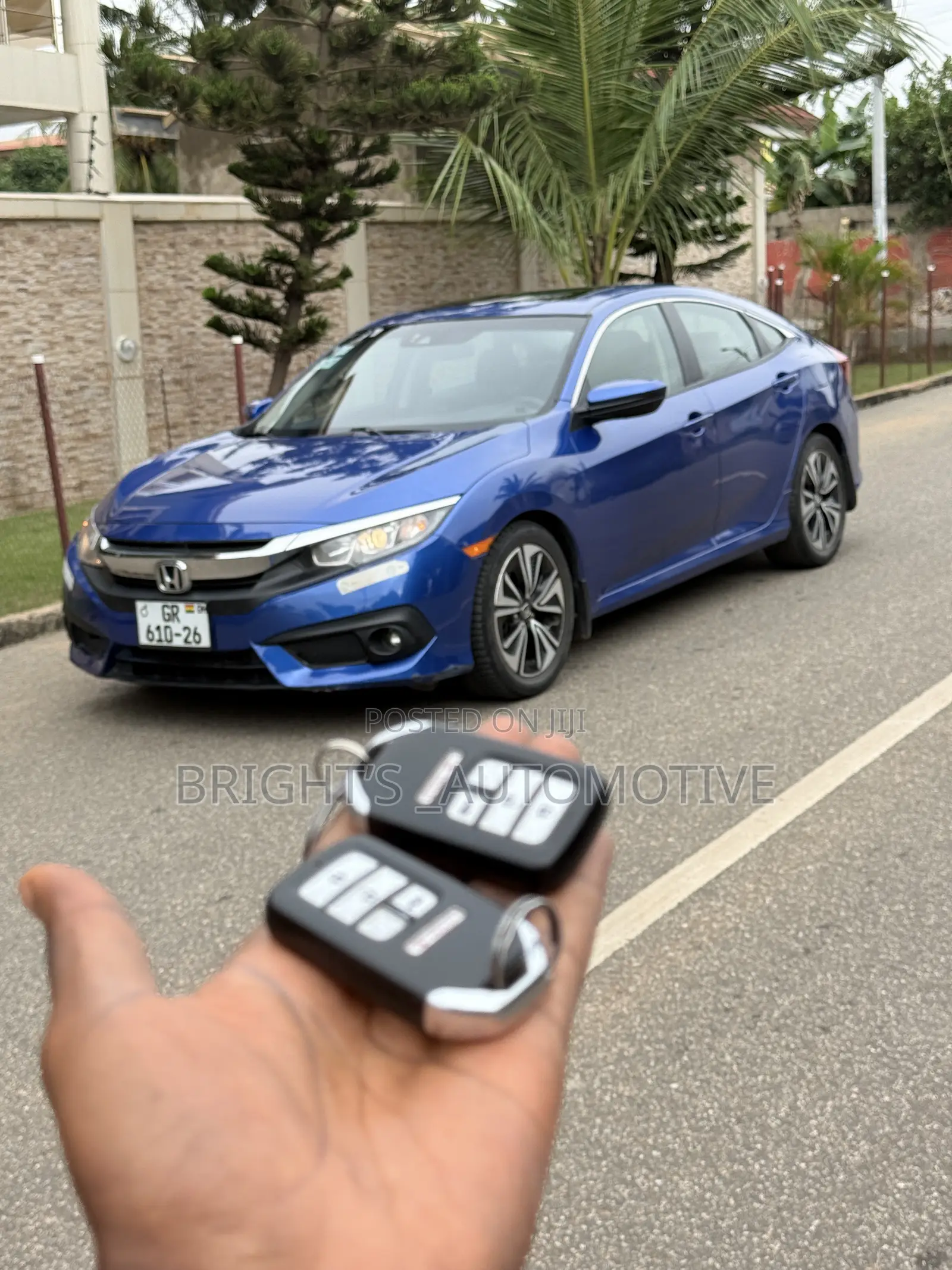 Honda Civic EX Sedan 2018 Blue