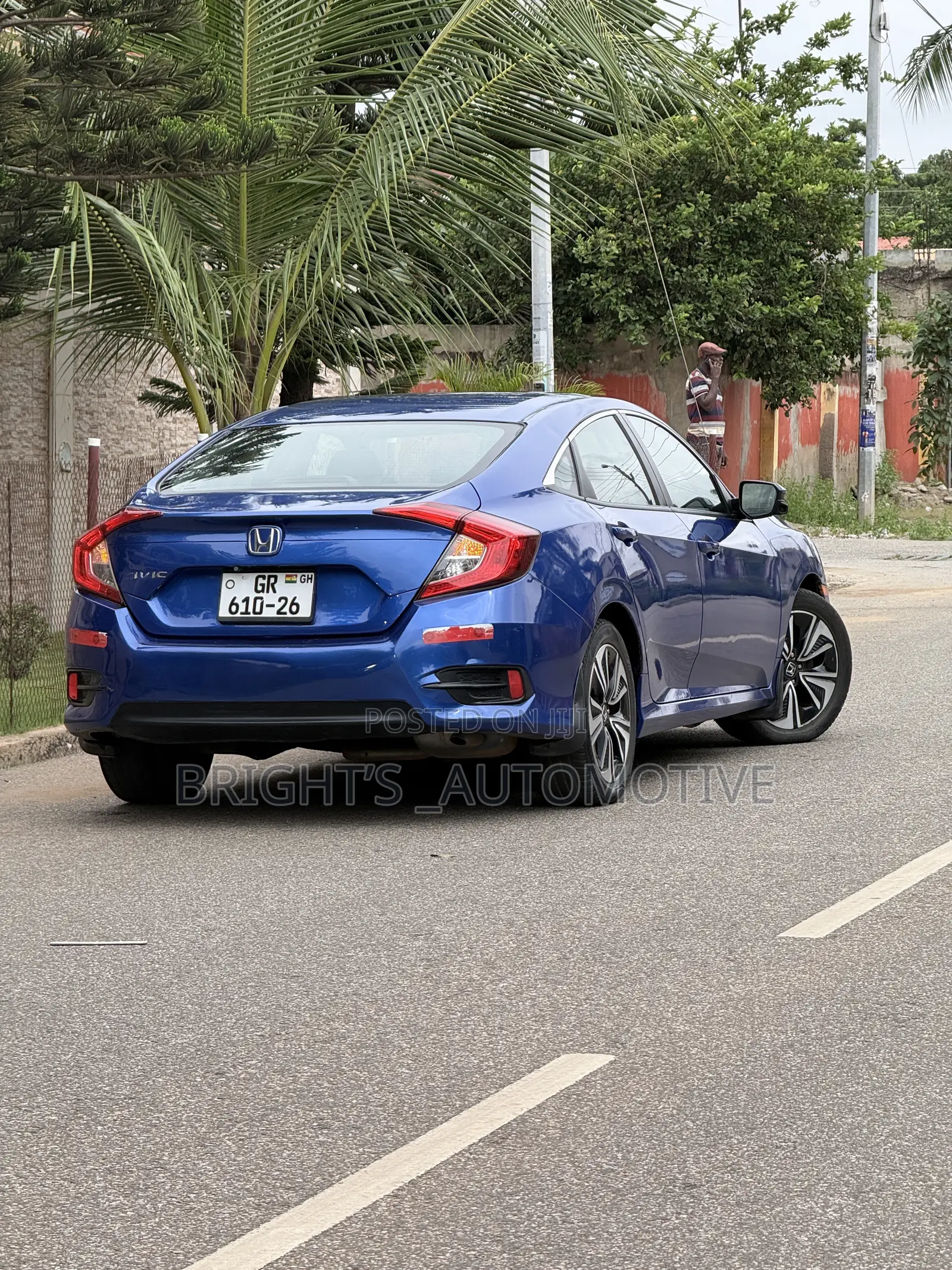 Honda Civic EX Sedan 2018 Blue