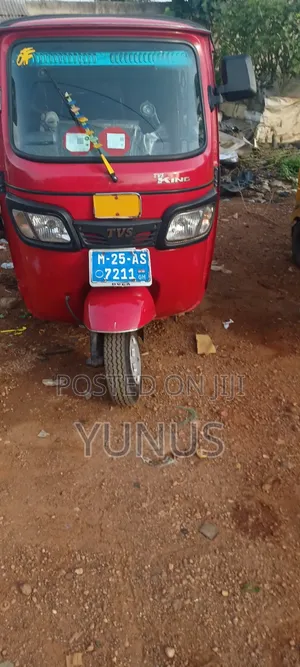 TVS King Deluxe Plus iTouch Start 2025 Red