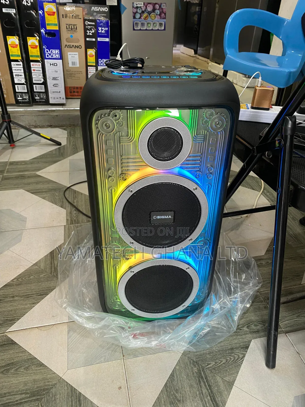 Sigma Super Quality Sound Party Rechargeable  Speaker With Microphone