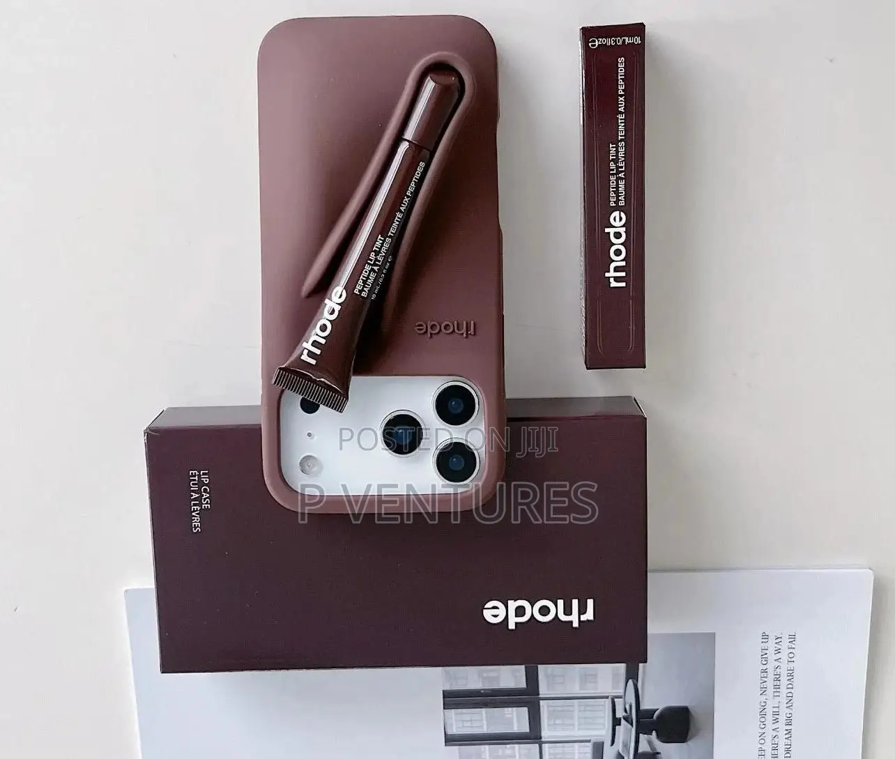 Rhode Silicone Phone Case With Matching Peptide Lip Tint