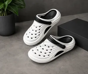 White & Black Crocs