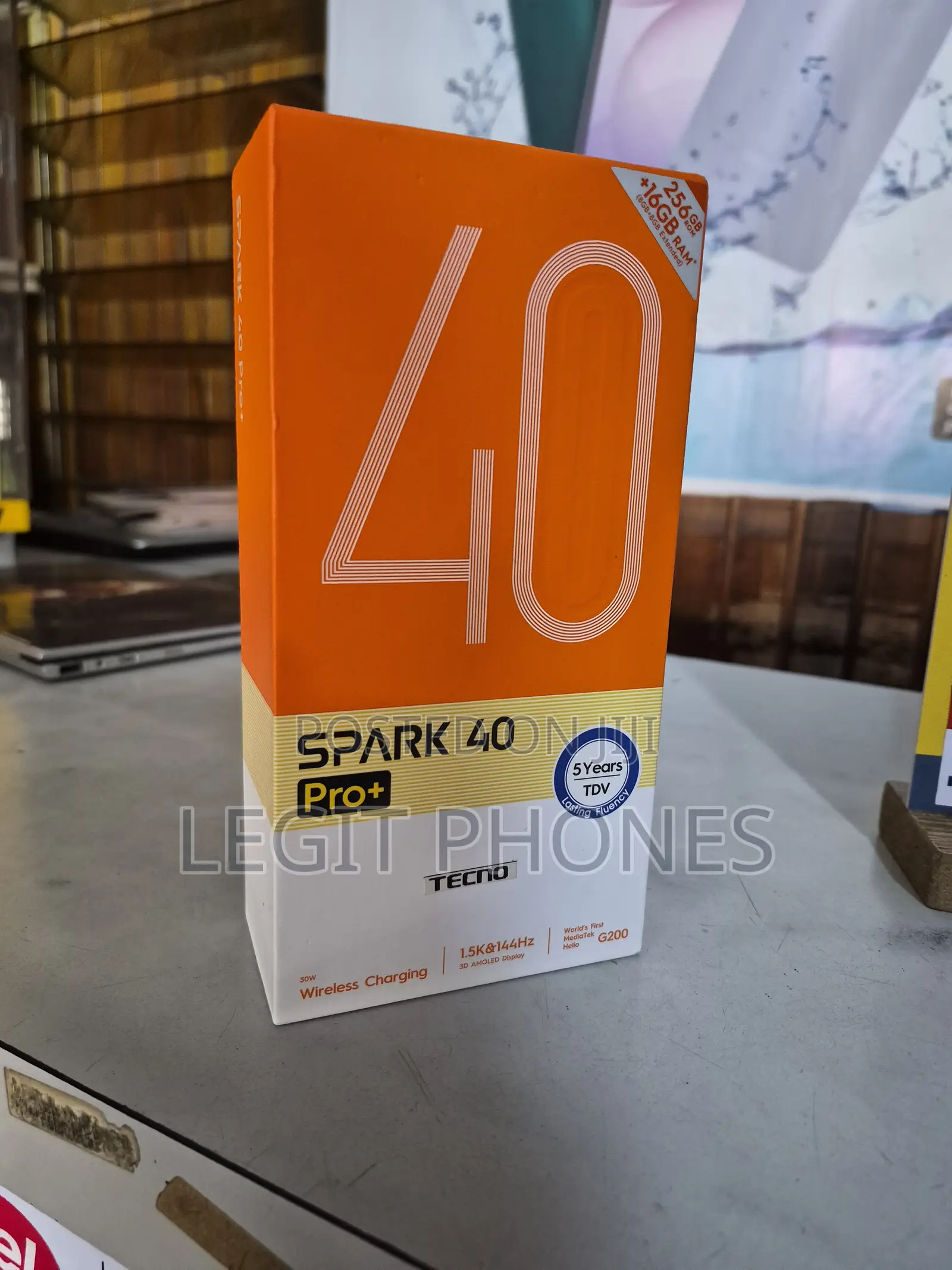 New Tecno Spark 40 Pro+ 256 GB Black