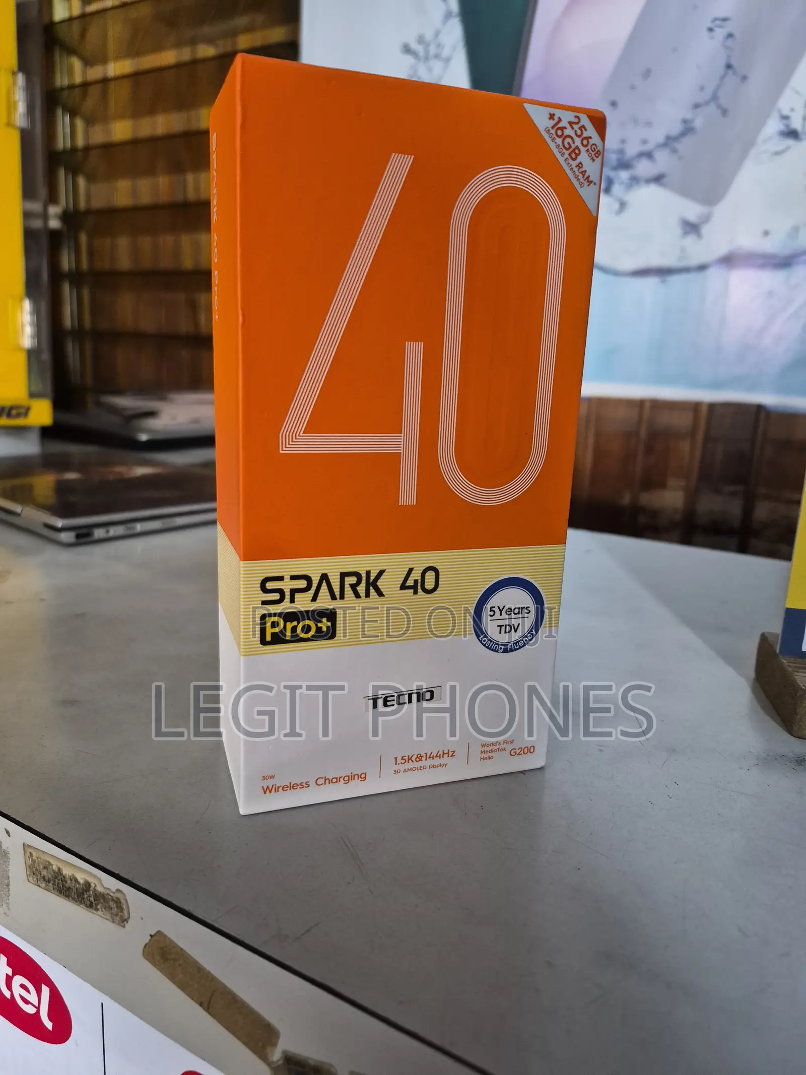 New Tecno Spark 40 Pro+ 256 GB Black