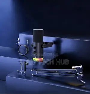XLR/USB Podcast Microphone With Stand