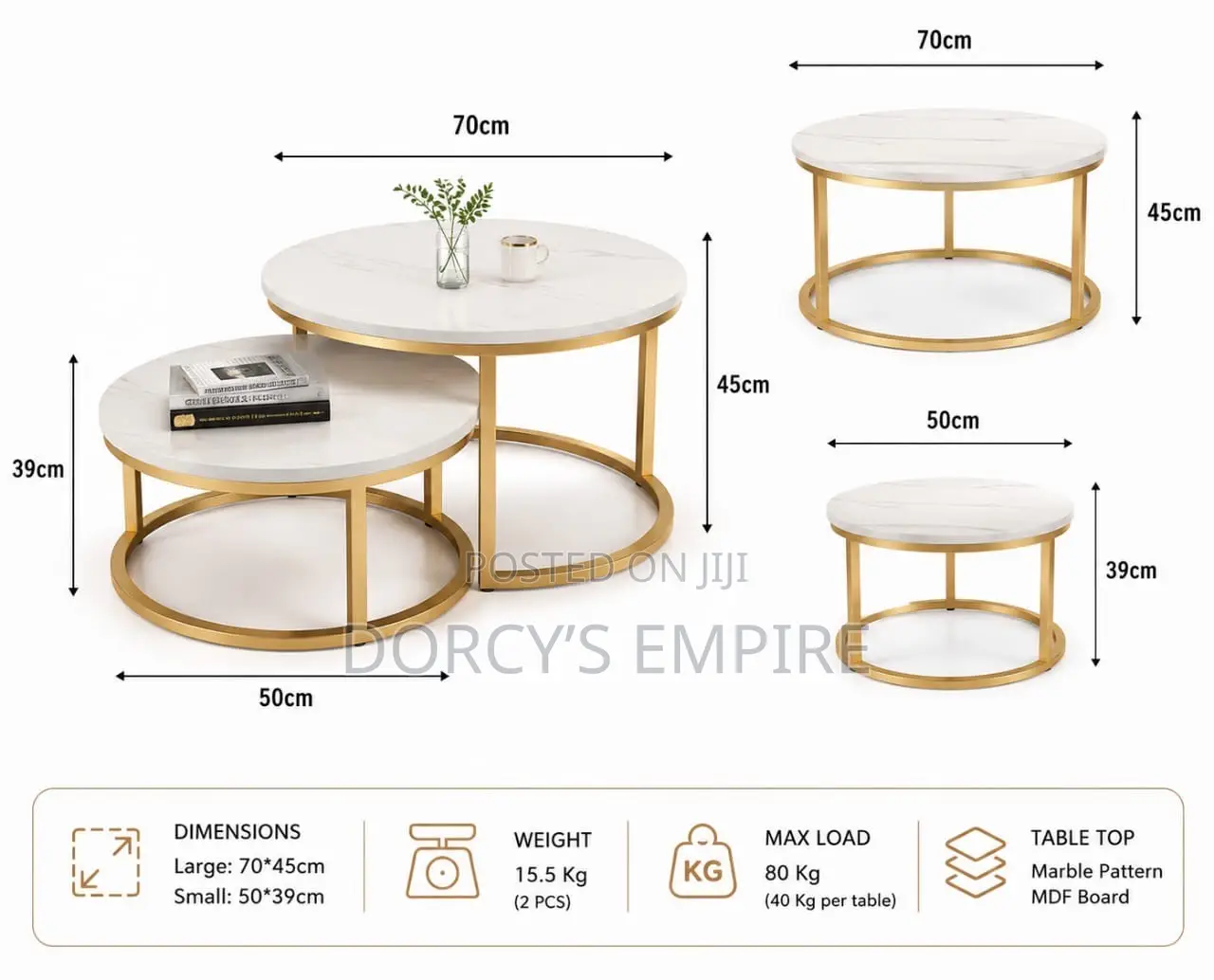 Nesting Coffee Table 2in1
