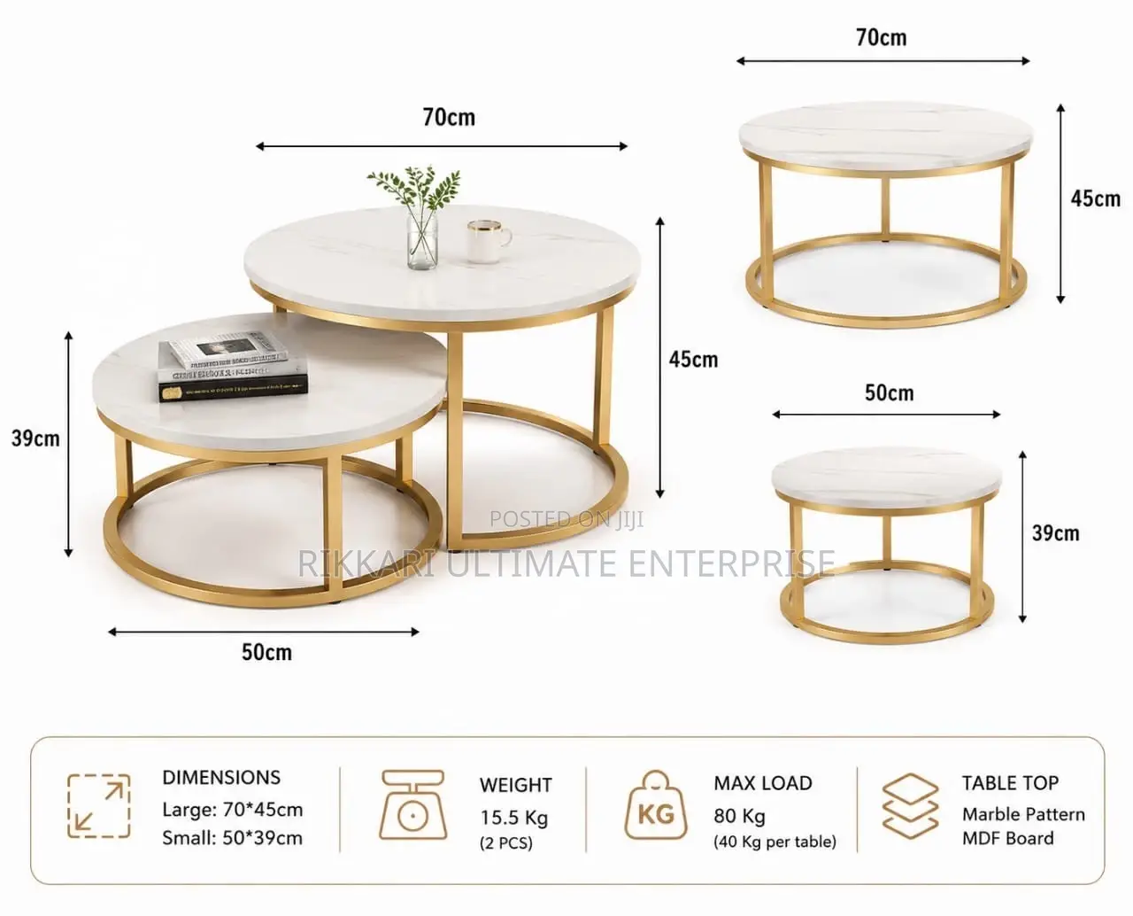 Nesting Coffee Table 2in1