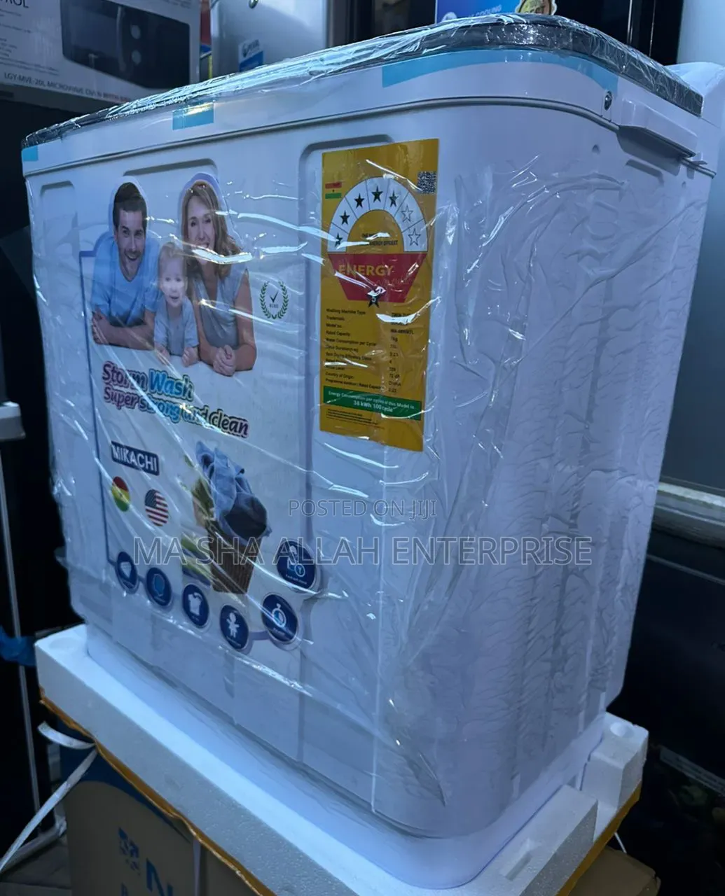 7kg Mikachi Twin Tub Washing Machine