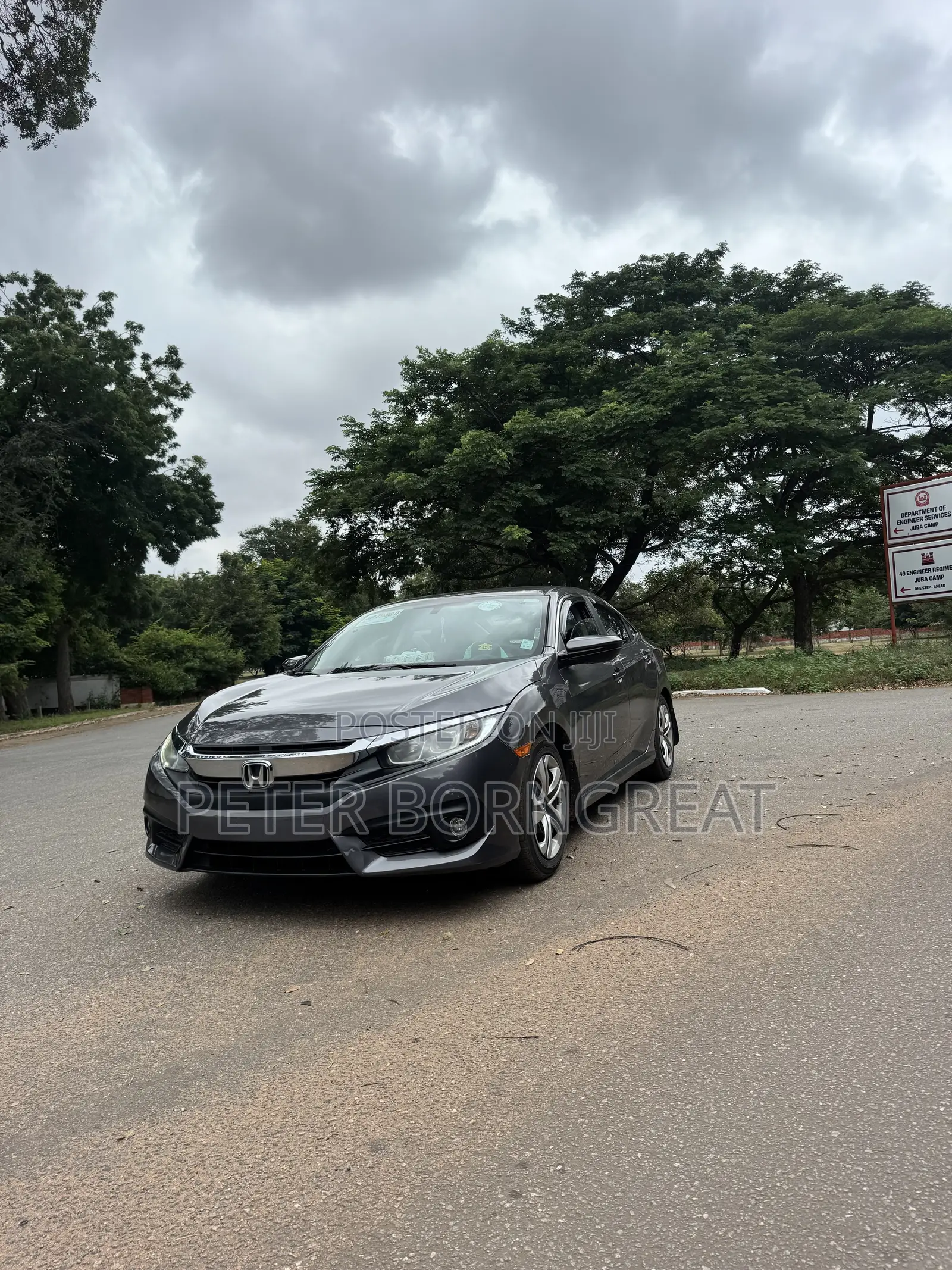 Honda Civic LX Sedan 2018 Gray