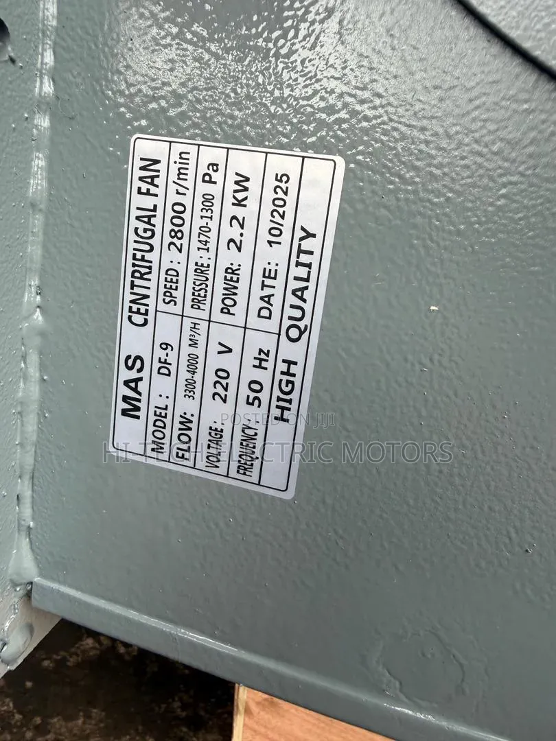 3HP Industrial Blower Fan for Drying, Ventilation & Furnace Air
