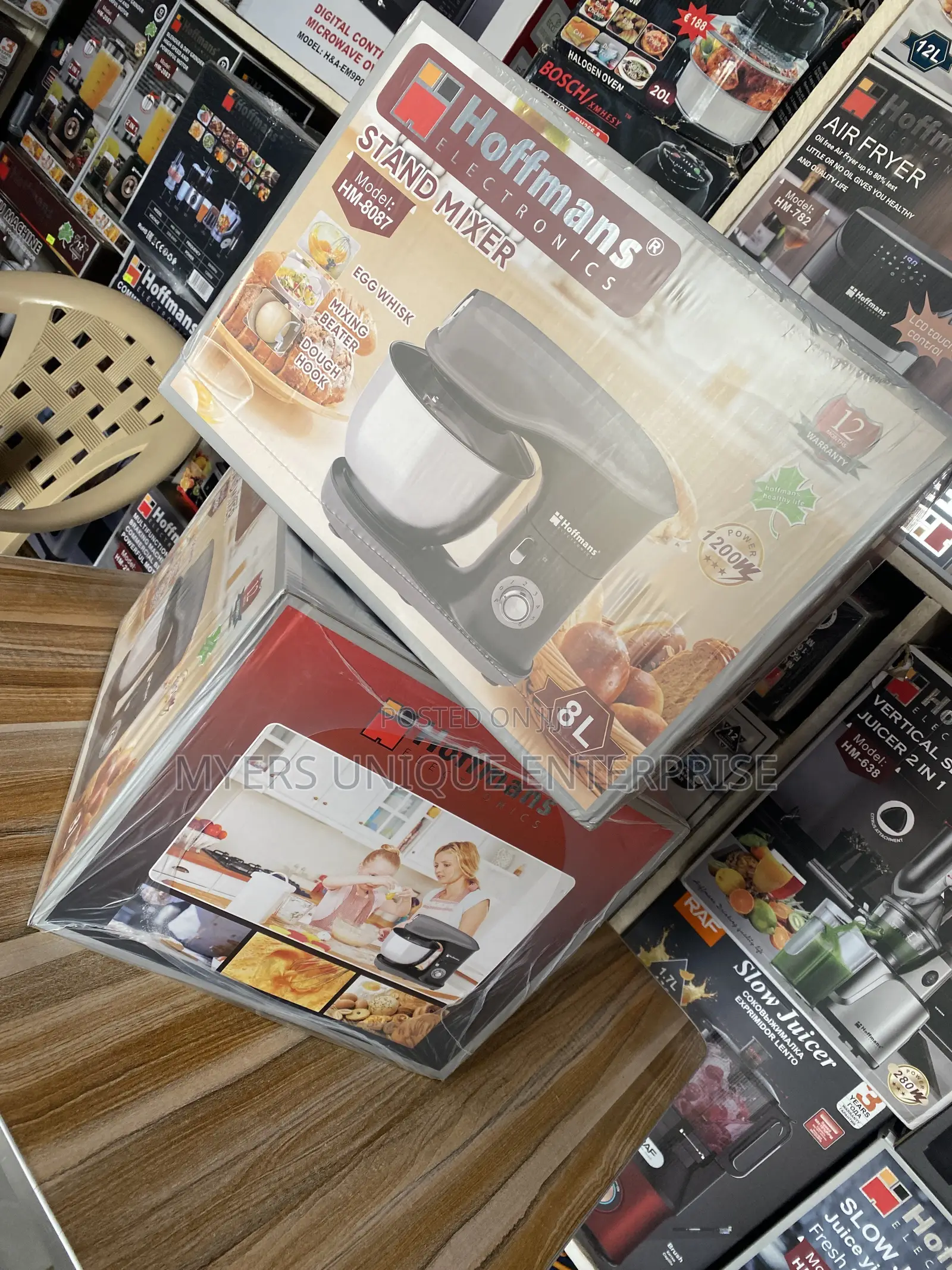 Hoffmans 8L Stand Mixer - 1200W Powerful Motor