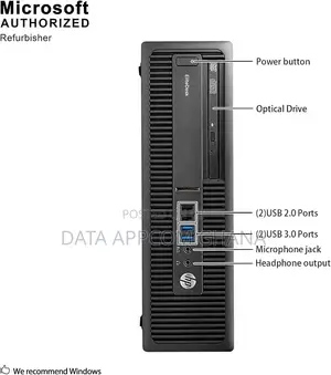 New Desktop Computer HP ProDesk 600 G3 8GB Intel Core i3 SSD 128GB