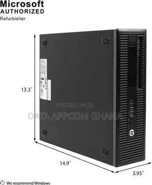New Desktop Computer HP ProDesk 600 G3 8GB Intel Core i3 SSD 128GB