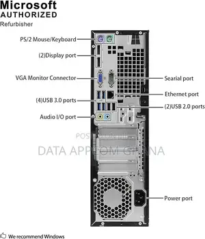 New Desktop Computer HP ProDesk 600 G3 8GB Intel Core i3 SSD 128GB