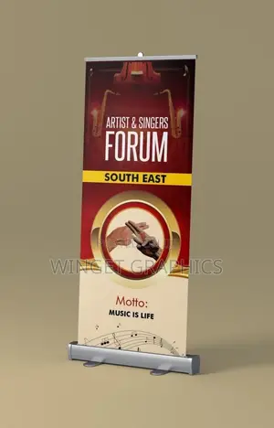 Roll-Up Banner With Stand