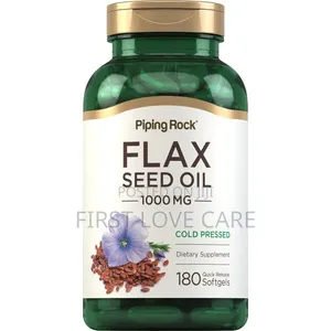 Piping Rock Flaxseed Oil, 1000 Mg, 180 Quick Release Softgels