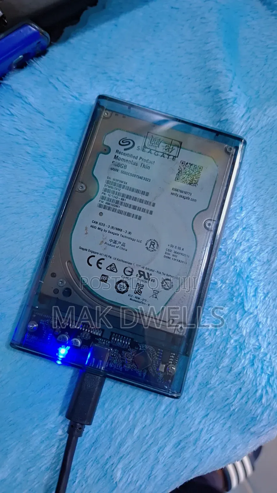 Transparent External Hard Disk Case