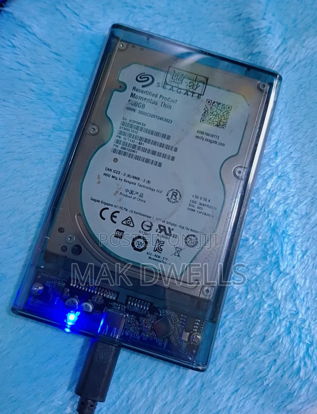 Transparent External Hard Disk Case