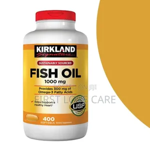 Kirkland Signature Fish Oil 1000 Mg., 400 Softgels. Omega 3.