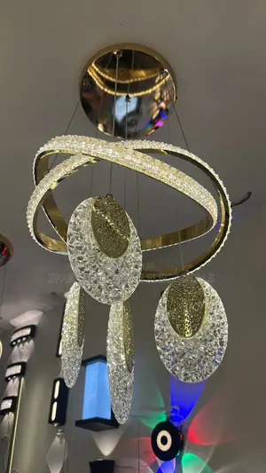 Modern Crystal Ring Chandelier