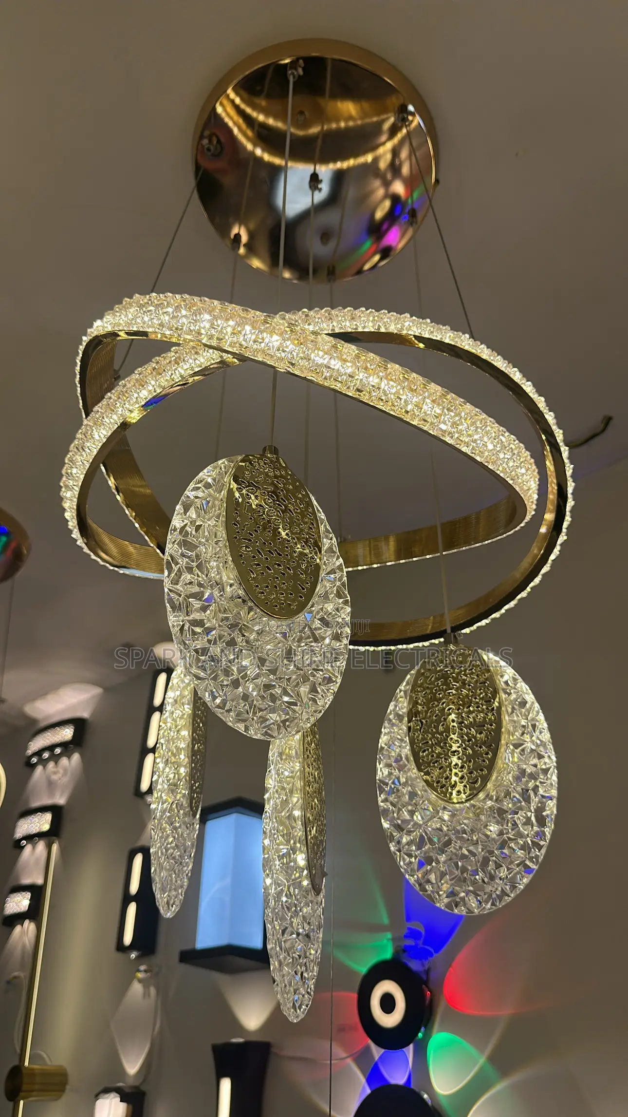Modern Crystal Ring Chandelier