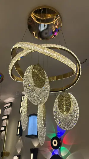 Modern Crystal Ring Chandelier