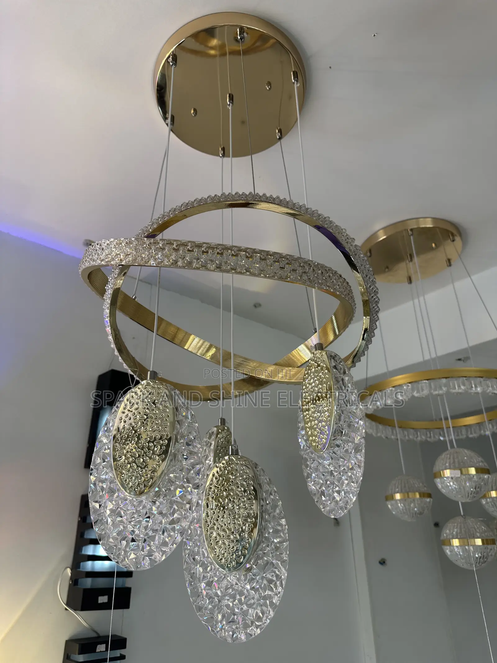 Modern Crystal Ring Chandelier