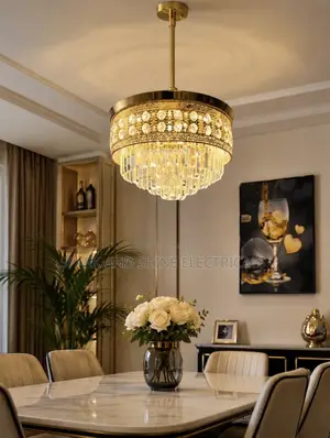 Fanlight Premium Spiral Crystal Chandelier