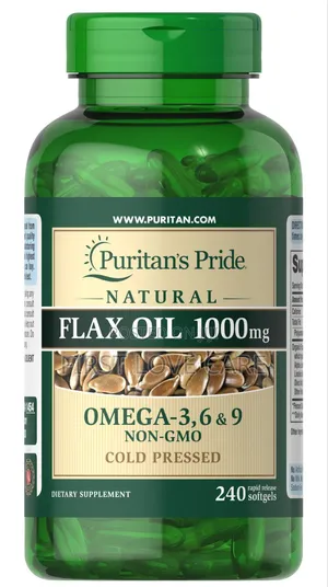 Puritan Pride Non-Gmo Natural Flax Oil 1000 Mg Description