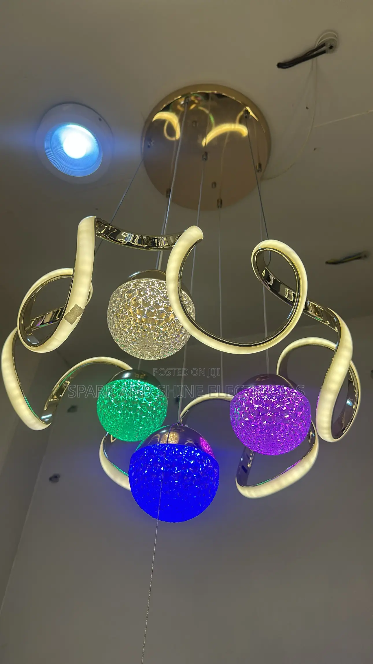 Elegant LED Crystal Ceiling Light