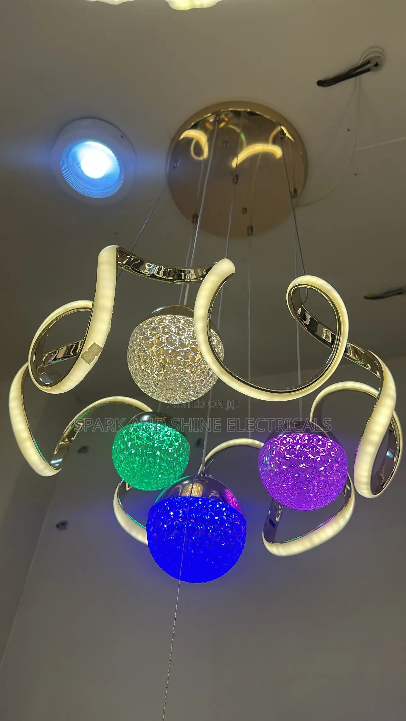 Elegant LED Crystal Ceiling Light
