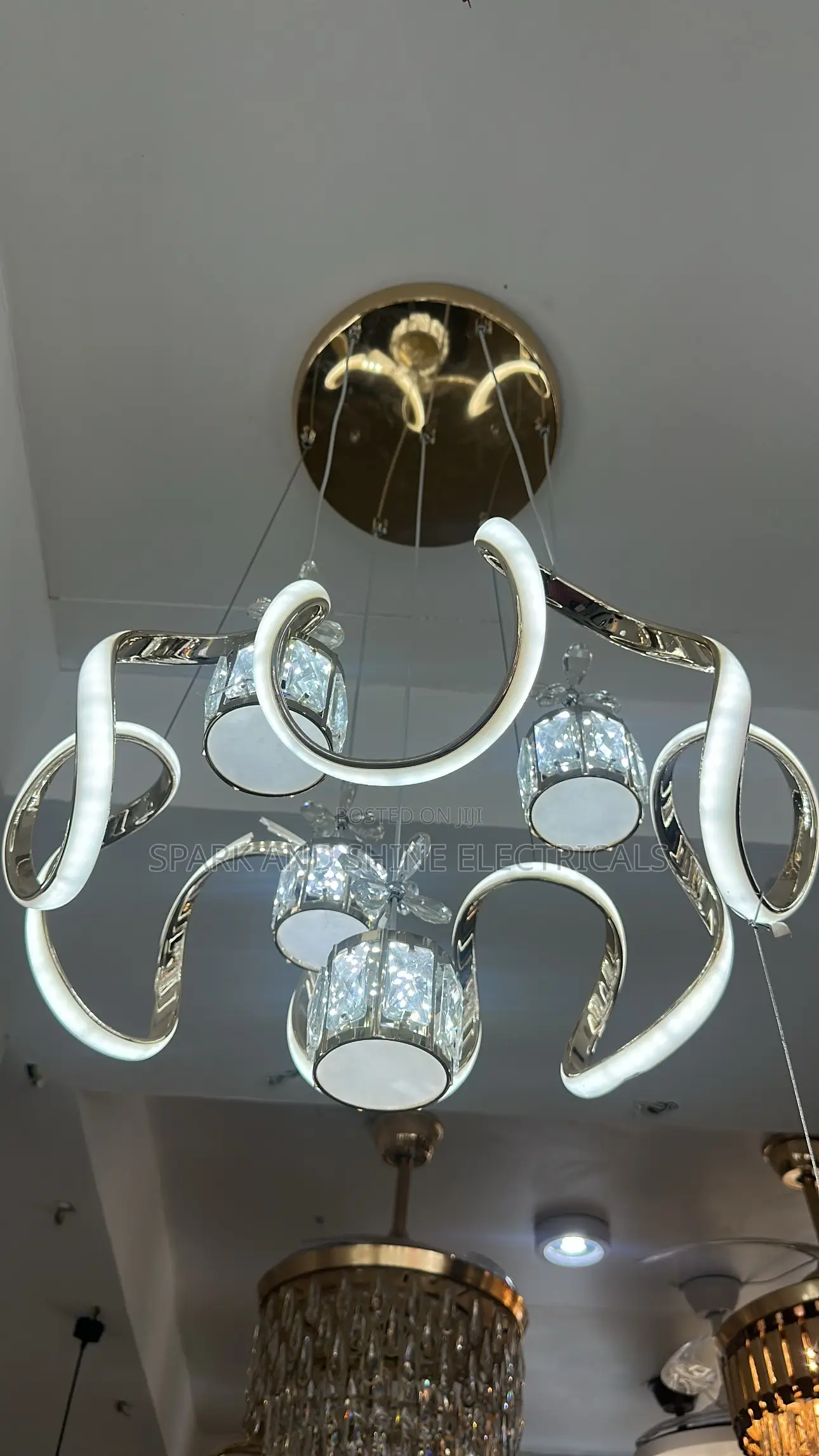 Elegant LED Crystal Ceiling Light