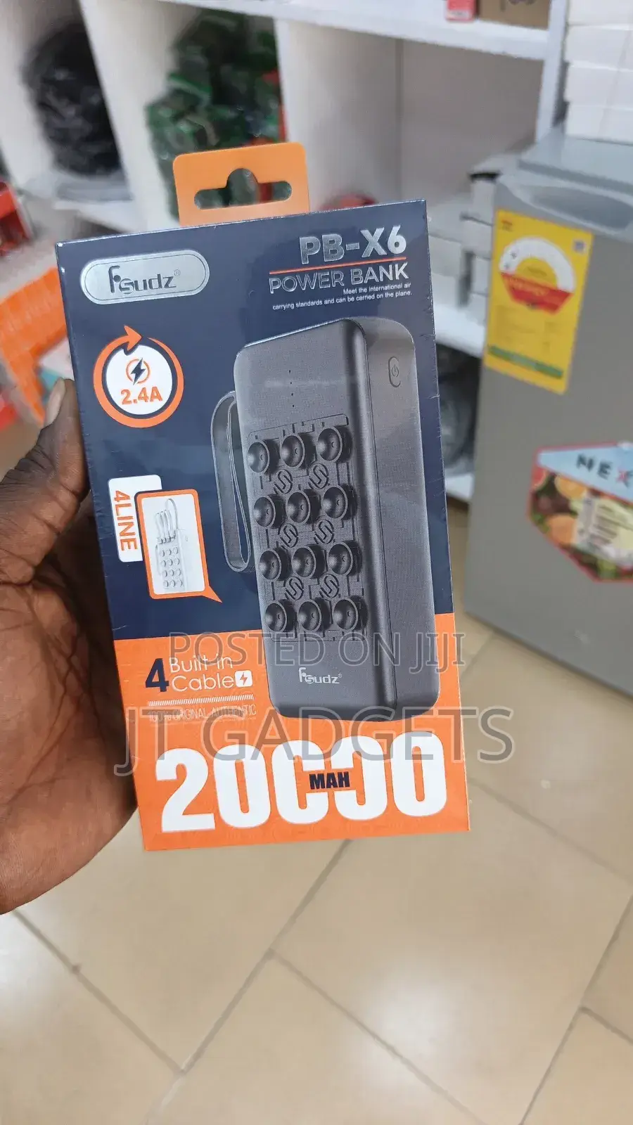 FSUDZ PB-X6 20,000mAh POWER BANK — Your All-in-One Charging Companion!