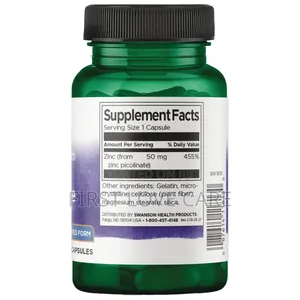 Swanson Vitamins Extra Strength Zinc Picolinate - 50mg