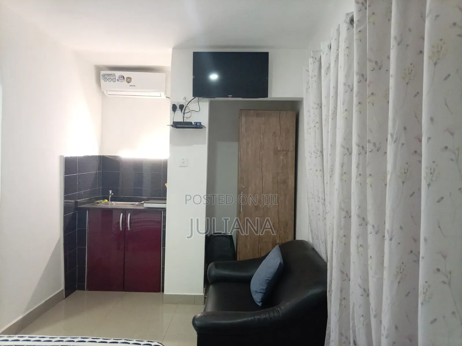 Furnished 1bdrm Apartment in Dulo Imex Apartment, Spintex for rent