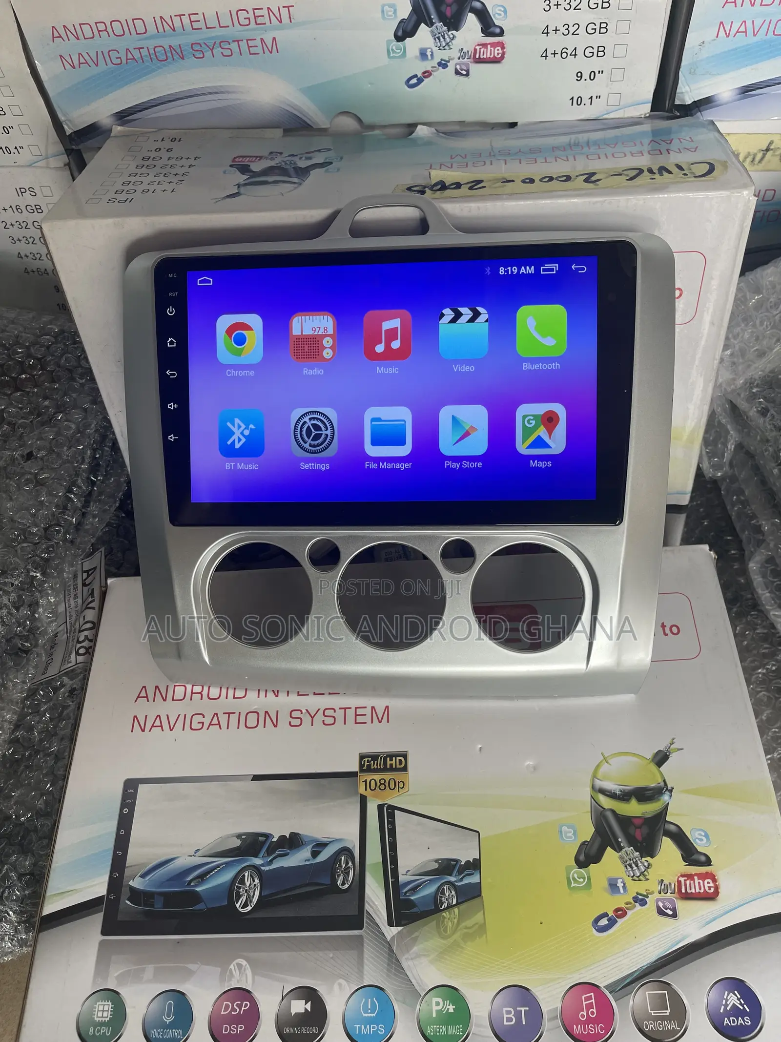 Ford Focus 2009 Manual Android Infotainment Upgrade Screen