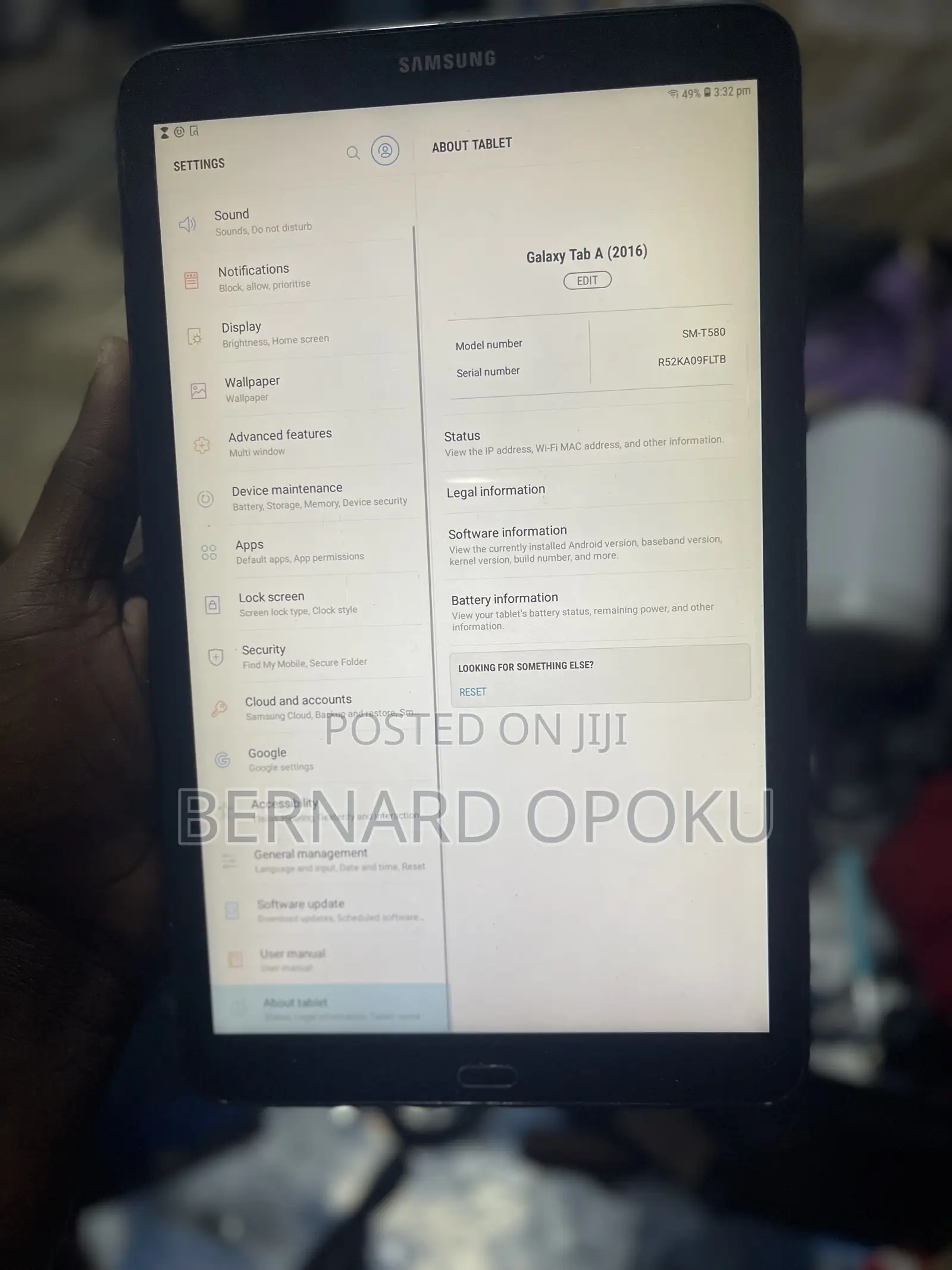 Samsung Galaxy Tab A 10.1 (2016) 32 GB Black