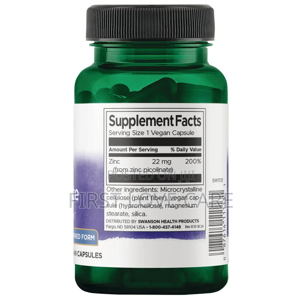 Swanson Vitamins Zinc Picolinate -22mg Body Preferred Form