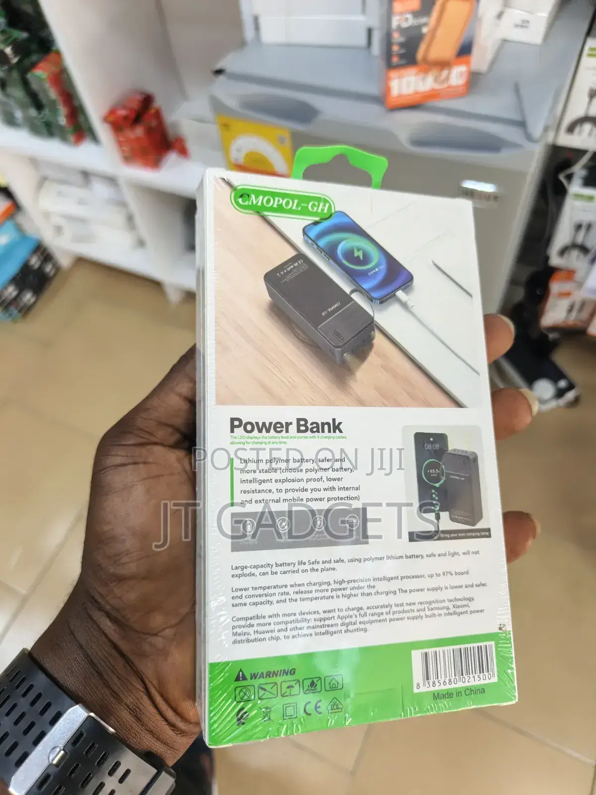 CMOPOL-GH POWER BANK — 30000mAh With 4 Built-in Cables