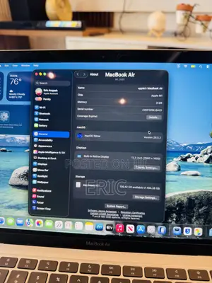 Laptop Apple MacBook Air 2020 M1 8GB Apple M1 SSD 512GB