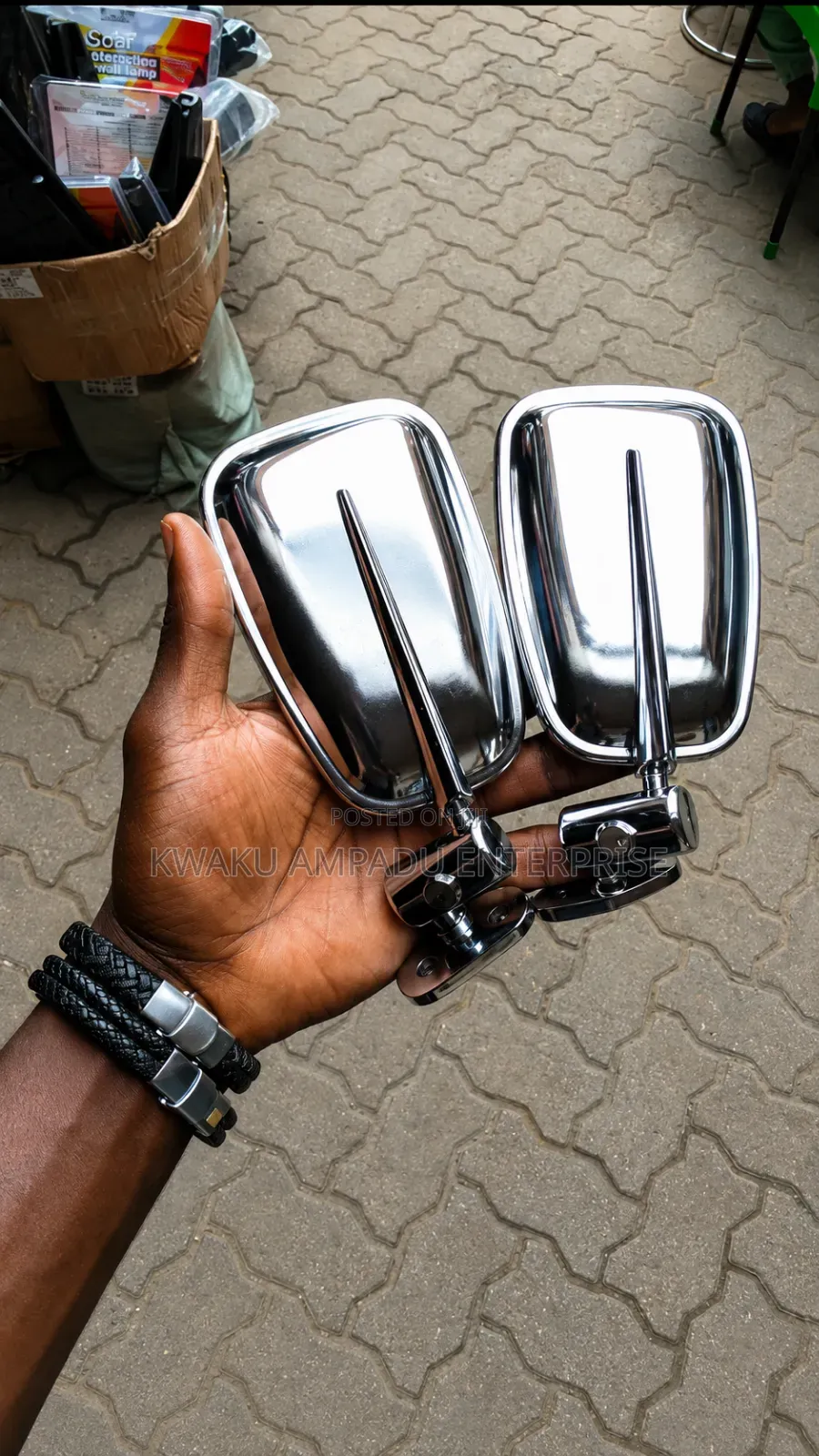 Chrome Side Mirror – Up Mirror