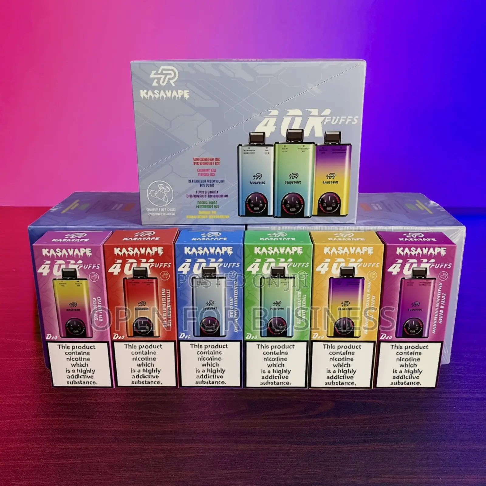 Kasavape 40K Puffs Disposable Vape | 12 Flavours | GHS 220 Accra