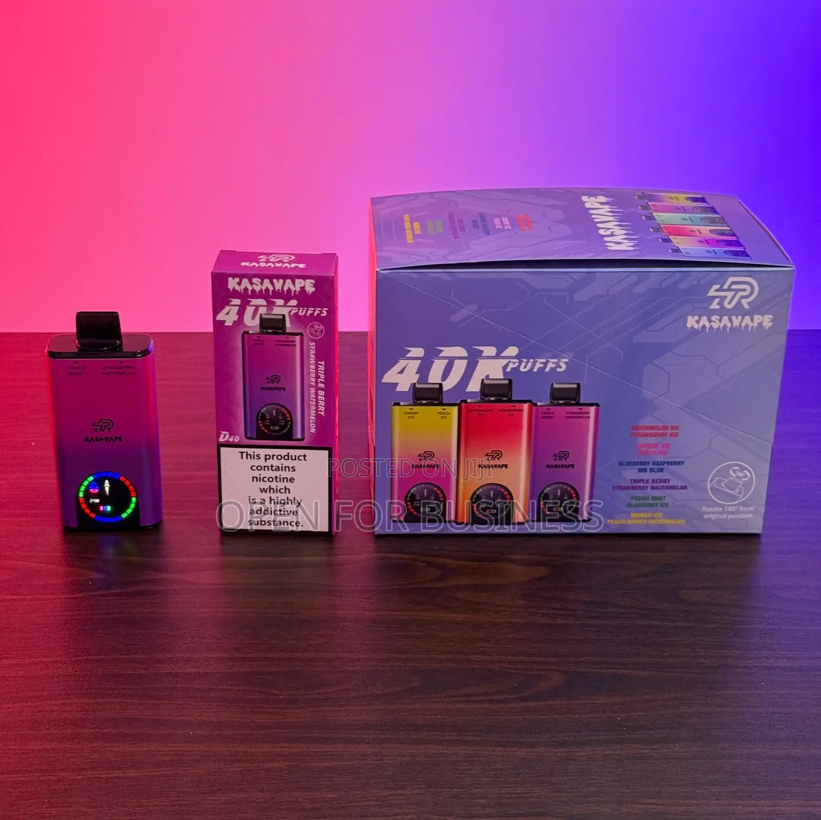 Kasavape 40K Puffs Disposable Vape | 12 Flavours | GHS 220 Accra