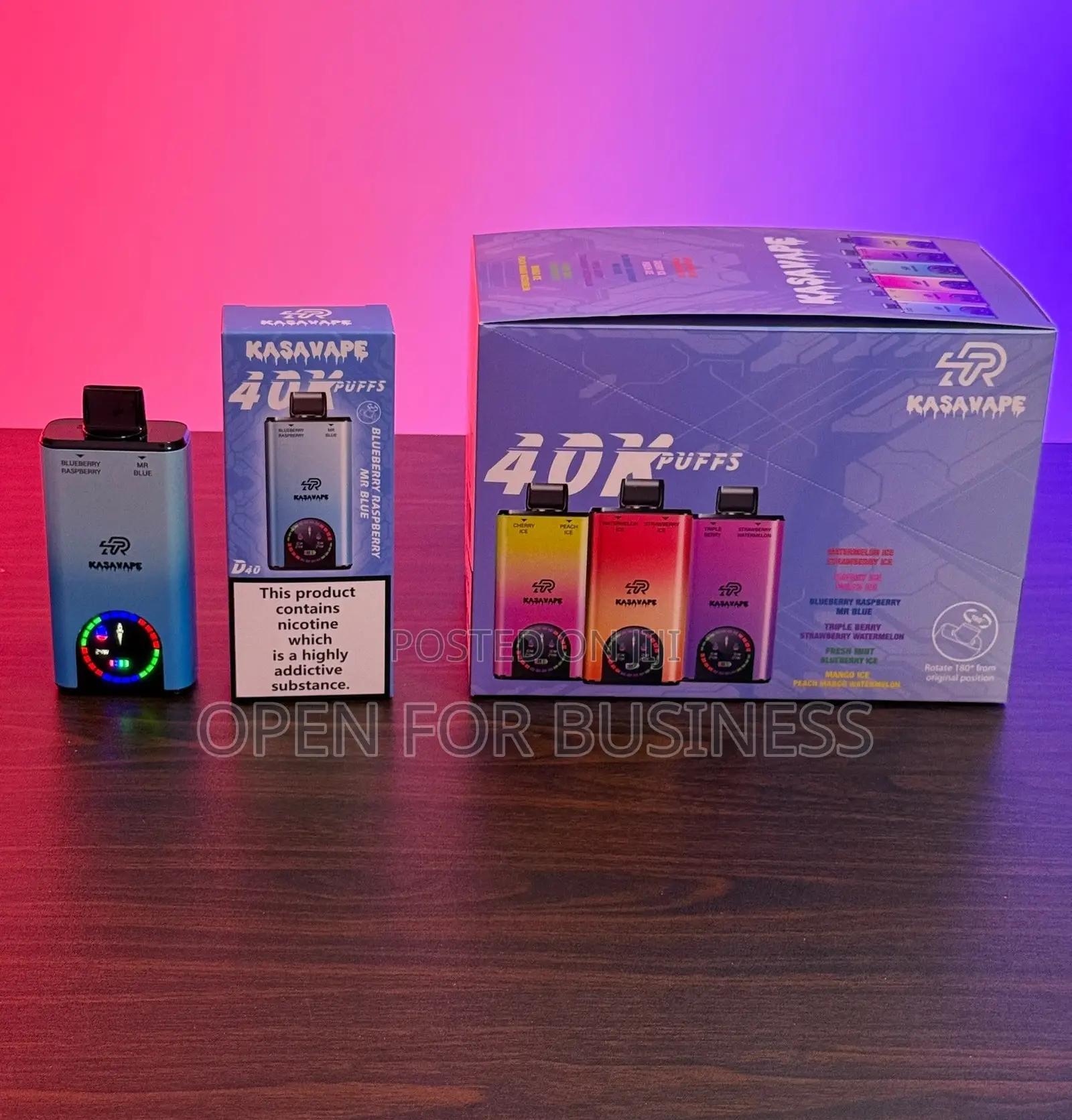 Kasavape 40K Puffs Disposable Vape | 12 Flavours | GHS 220 Accra