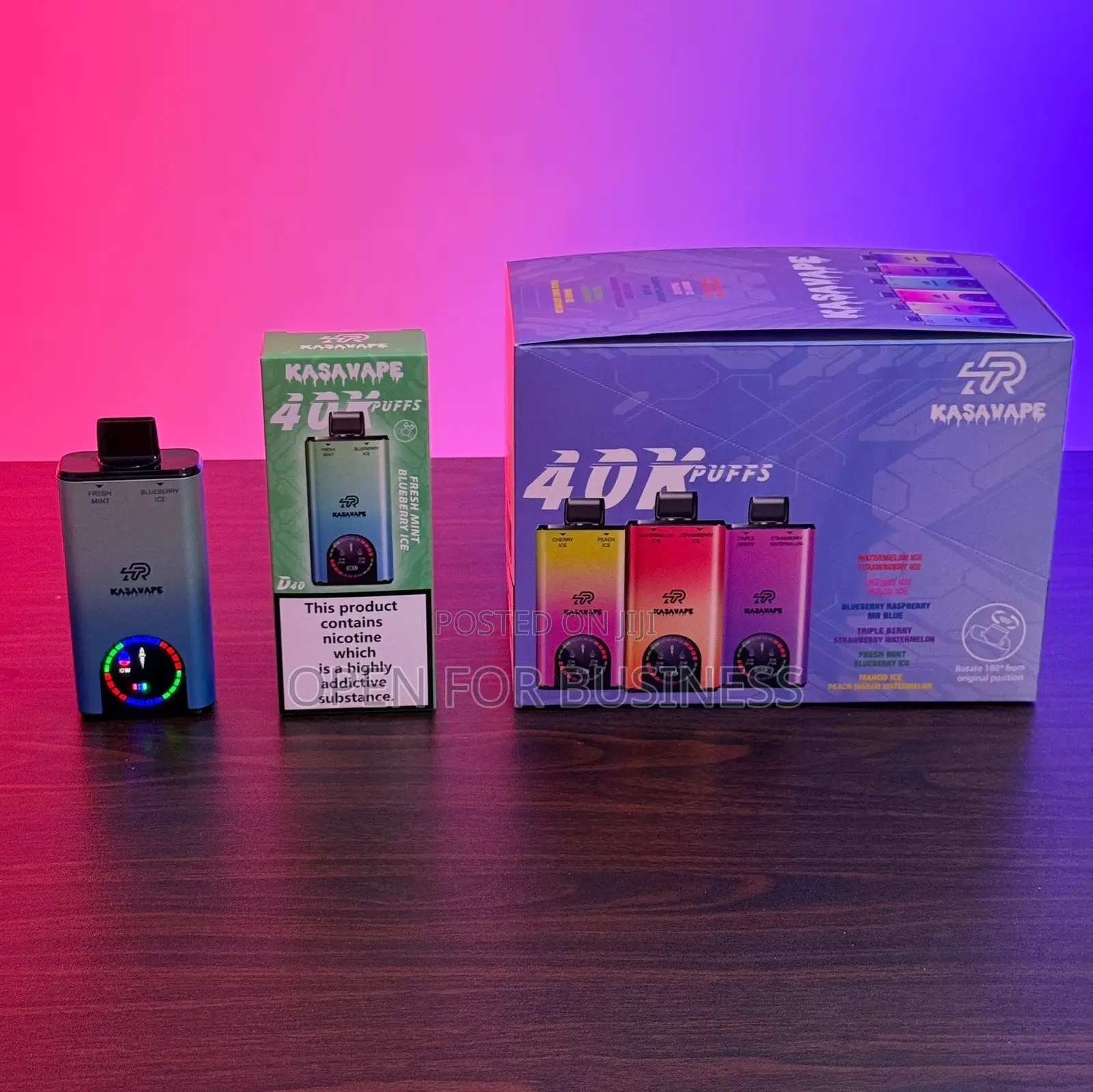 Kasavape 40K Puffs Disposable Vape | 12 Flavours | GHS 220 Accra