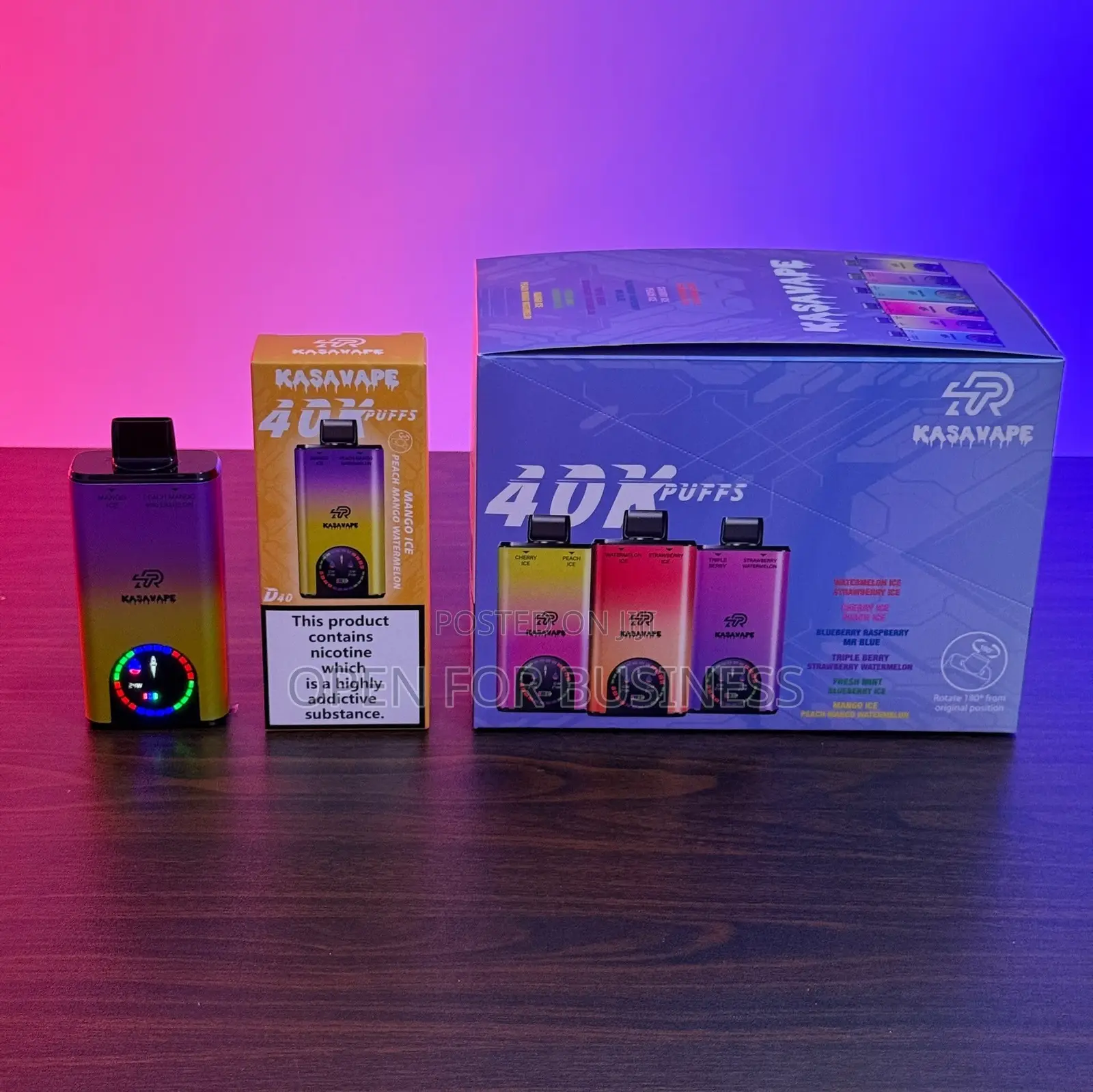 Kasavape 40K Puffs Disposable Vape | 12 Flavours | GHS 220 Accra