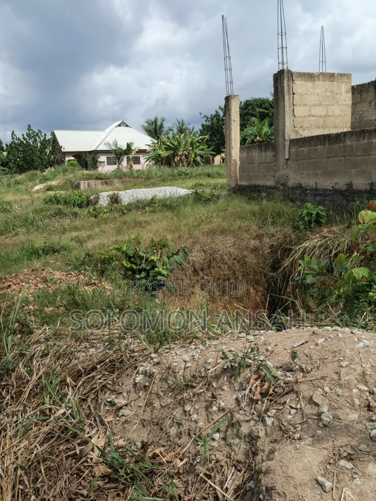 Two Plot With Proposed Guest House Structure  for Sale at Abuontem